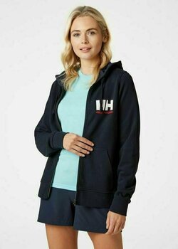 Majica za jedrenje Helly Hansen Women's HH Logo Full Zip Hoodie Navy M - 3