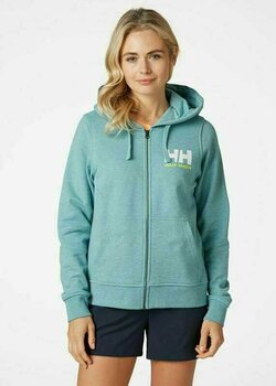 Helly Hansen Women's HH Logo Full Zip Hoodie Glacier Blue XS