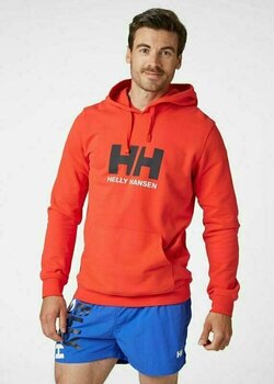 Hoodie Helly Hansen Men's HH Logo Hoodie Alert Red 2XL - 3