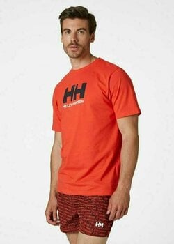 Camisa Helly Hansen Men's HH Logo Camisa Alert Red 2XL - 3