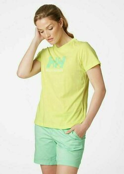 T-Shirt Helly Hansen Women's HH Logo T-Shirt Lime XS - 3