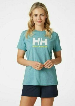 Camisa Helly Hansen Women's HH Logo Camisa Glacier Blue L - 3