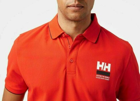 T-Shirt Helly Hansen Faerder Polo T-Shirt Cherry Tomato 2XL - 4