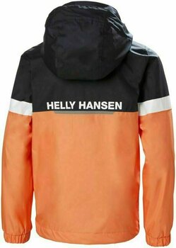 Detské jachtárske oblečenie Helly Hansen JR Active Rain Jacket Melon 140 - 2