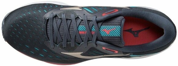 Maantee jooksujalatsid Mizuno Wave Rider 24 India Ink/Platinum Gold/Scuba Blue 44,5/10 - 4