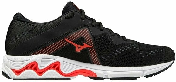 Maantee jooksujalatsid Mizuno Wave Equate 5 Black/Platinum Gold/Ignition Red 44/9,5 - 2