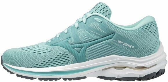 Road running shoes
 Mizuno Wave Inspire 17 Eggshell Blue/Dusty Turquoise/Pastel Yellow 36,5 Road running shoes - 4