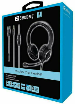 Headset voor kantoor Sandberg MiniJack Chat Zwart - 4
