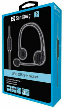 Kancelárske slúchadlá Sandberg USB Office Čierna - 3