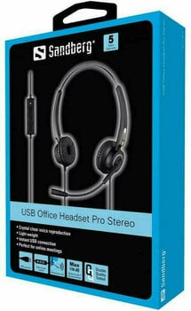 Casques de bureau Sandberg USB Pro Stereo Black Casques de bureau - 3