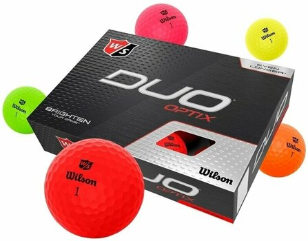 Golfball Wilson Staff Duo Optix Golf Balls Red - 3