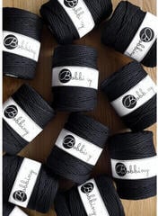 Șnur  Bobbiny 3PLY Macramé Rope 5 mm 100 m Black Șnur  - 2