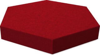 Absorbent foam panel Mega Acoustic HEXAPET GP25 Dark Red Absorbent foam panel - 1