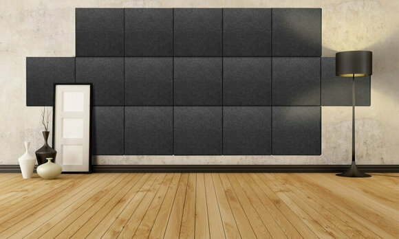 Chłonny panel piankowy Mega Acoustic SQPET GP18 Dark Gray - 3