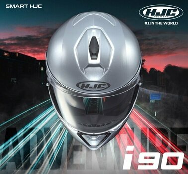 Helm HJC i90 Solid Metal Black M Helm (Neuwertig) - 16