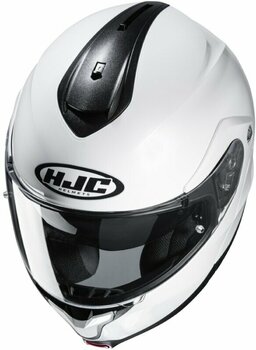 Helm HJC C91 Solid Fluorescent Green L Helm - 4