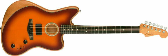 Special Acoustic-electric Guitar Fender American Acoustasonic Jazzmaster Tobacco Sunburst - 4