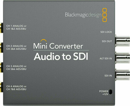 Videoomvandlare Blackmagic Design Mini Converter Audio to SDI 2 - 2