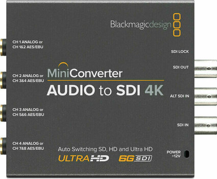 Video pretvornik Blackmagic Design Mini Converter Audio to SDI 4K - 2