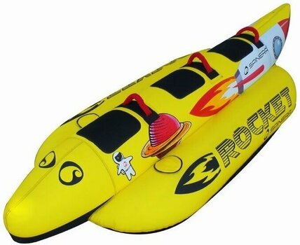 12Volt Pump And 3 Vest SPINERA Rocket 3 Person Banana Funtube with Leash 