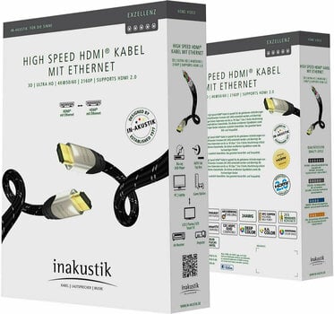 Hi-Fi Video Cable
 Inakustik High Speed HDMI Cable with Ethernet White 5 m - 2