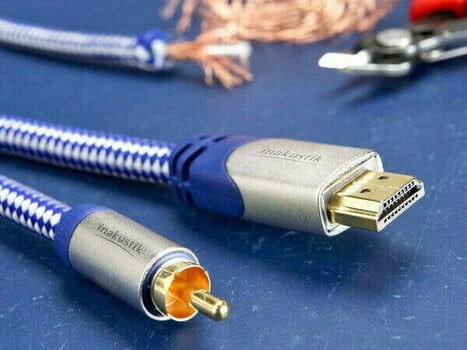 Hi-Fi Video Cable
 Inakustik High Speed HDMI Cable with Ethernet Blue 0,75 m - 3