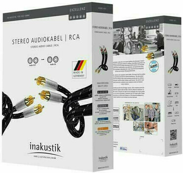 Hi-Fi Audio cable
 Inakustik Excellence Audio Cable 1,5 m - 2