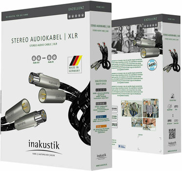 Hi-Fi Audio cable
 Inakustik Excellence Audio Cable XLR 0,75 m - 2