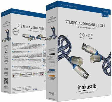 Hi-Fi Audio kabel
 Inakustik Premium Audio Cable XLR 1,5 m - 2