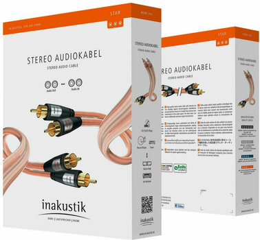 Hi-Fi Audio kabel
 Inakustik Star Audio Cable 1,5 m - 3