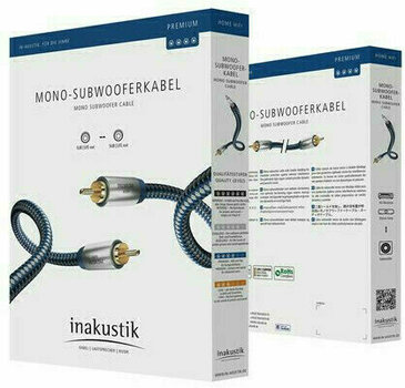 Hi-Fi Subwoofer cable
 Inakustik Premium Mono Subwoofer Cable 2 m - 2