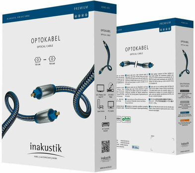 Hi-Fi Optický kabel
 Inakustik Premium II 3 m Modrá Hi-Fi Optický kabel - 2