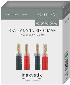 Hi-Fi Konektor, redukcia
 Inakustik Excellence BFA Banana White Black - 2