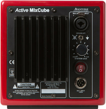 1-pásmový aktívny štúdiový monitor Avantone Pro Active MixCube Červená 1-pásmový aktívny štúdiový monitor - 3