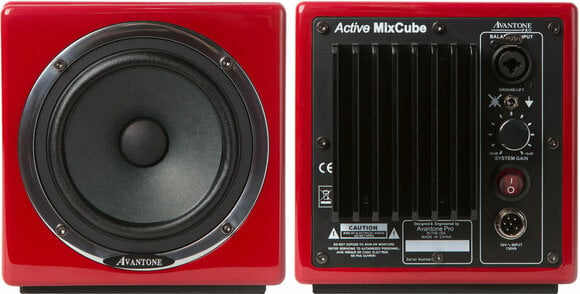 1-vägs aktiv studiomonitor Avantone Pro Active MixCubes Pair Red - 2