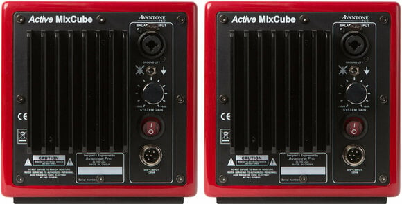 1-vägs aktiv studiomonitor Avantone Pro Active MixCubes Pair Red - 5