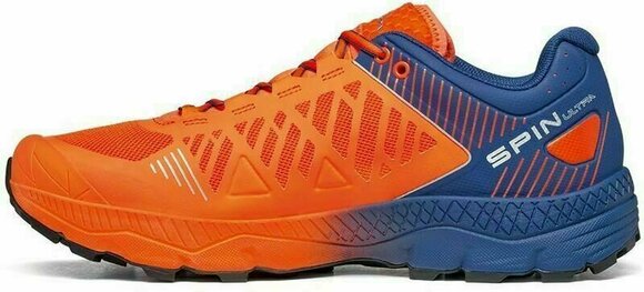 Trailowe buty do biegania Scarpa Spin Ultra Orange Fluo/Galaxy Blue 42,5 Trailowe buty do biegania - 3