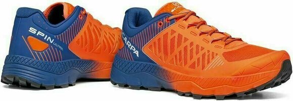 Trailowe buty do biegania Scarpa Spin Ultra Orange Fluo/Galaxy Blue 42,5 Trailowe buty do biegania - 7