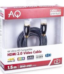 Hi-Fi Video kabel AQ Premium PV10075 7,5 m Bijela-Crna Hi-Fi Video kabel - 1