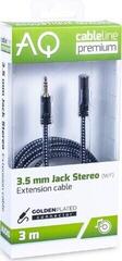 Hi-Fi Extension Audio Cable AQ Premium PA41030 3 m Black-White Hi-Fi Extension Audio Cable - 1