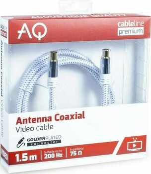 Hi-Fi Câble coaxial AQ Premium PV30050 5 m Blanc Hi-Fi Câble coaxial - 2