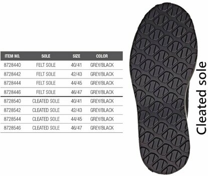 Visschoenen DAM Visschoenen Exquisite G2 Wading Boots Cleated Grey/Black 46-47 - 2