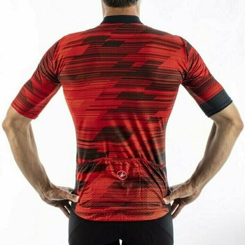 Cyklodres/ tričko Castelli Rapido Dres Red/Savile Blue 3XL - 5