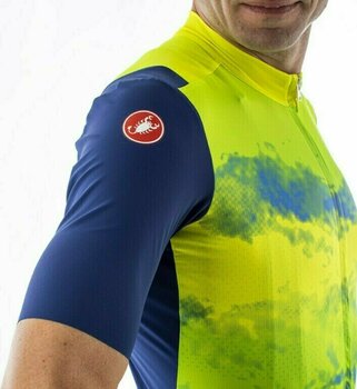 Велосипедна тениска Castelli Polvere Jersey Джърси Yellow Fluo M - 6