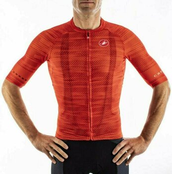 Odzież kolarska / koszulka Castelli Climber'S 3.0 Golf Fiery Red M - 3