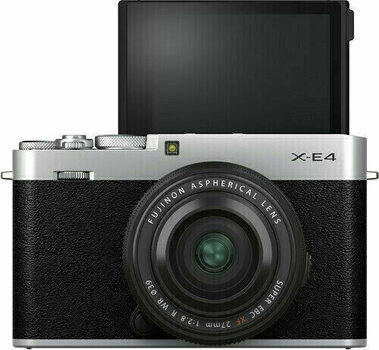 Fotocamera mirrorless Fujifilm X-E4 + XF27mm F2,8 Silver - 6