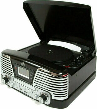 Retro gramofon GPO Retro Memphis Črna - 4