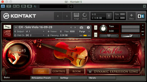 VST Instrument Studio -ohjelmisto Best Service Chris Hein Solo Viola 2.0 (Digitaalinen tuote) - 3