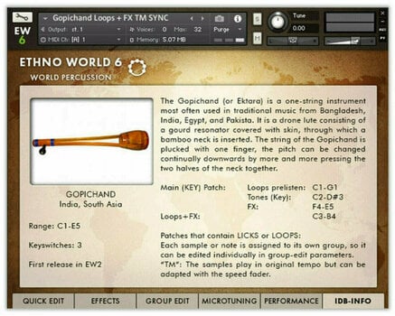 Zvuková knihovna pro sampler Best Service Ethno World 6 Complete (Digitální produkt) - 4