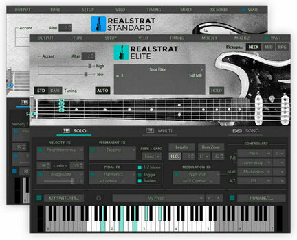 Logiciel de studio Instruments virtuels MusicLab RealStrat 5 (Produit numérique) - 3